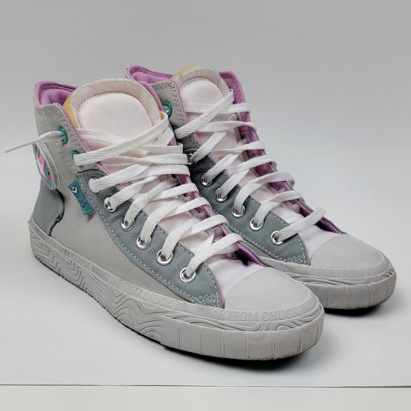 Converse Chuck Taylor All Star Marbled Patch Hi Top Shoes 9 - Picture 4 of 13